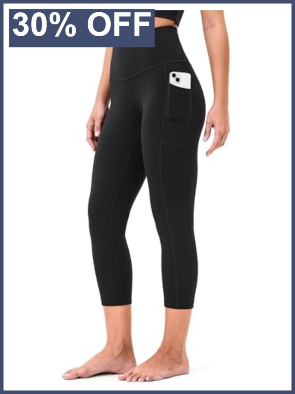 Buttery Soft Capri Leggings with Pockets High Rise Yoga Athletic